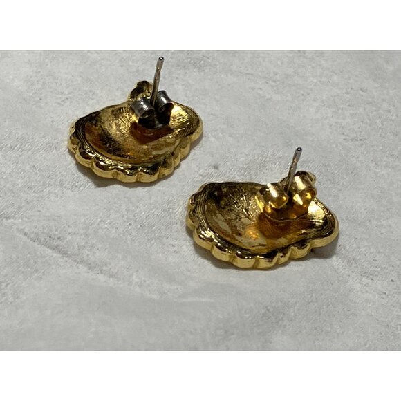 Santa Claus Gold-Tone Enamel Stud Earrings For Christmas - Picture 6 of 6